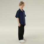 قميص مطرز بأكمام طويلة بتصميم عصري للأولاد