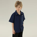 قميص مطرز بأكمام طويلة بتصميم عصري للأولاد