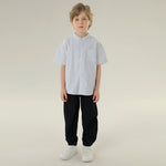 قميص مخطط بأكمام طويلة للأولاد