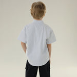 قميص مخطط بأكمام طويلة للأولاد