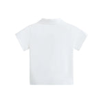 Badge Street Look Sleeve Polo Shirt For Baby Boy