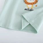 تيشيرت مزين بطباعة للأولاد المواليد