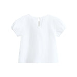 Floral Street Look Puff Sleeve Blouse For Baby Girl