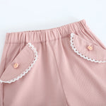 شورت عصري مطرز للبنات المواليد
