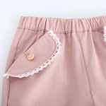 شورت عصري مطرز للبنات المواليد