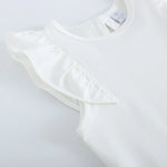 تيشيرت بأكمام فضفاضة للبنات المواليد