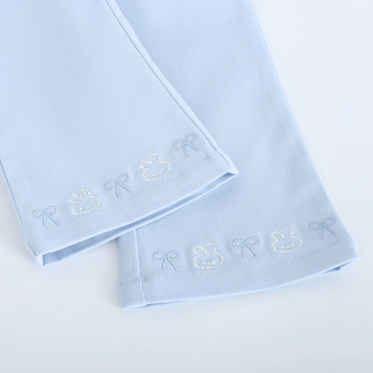 Embroidery Street Look Pants For Baby Girl