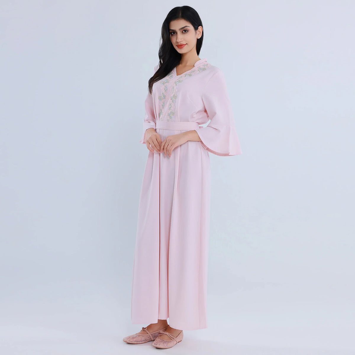 Arabic Floral Galabia for Women