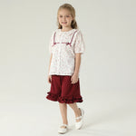 قميص مزين بنمط الزهور للبنات