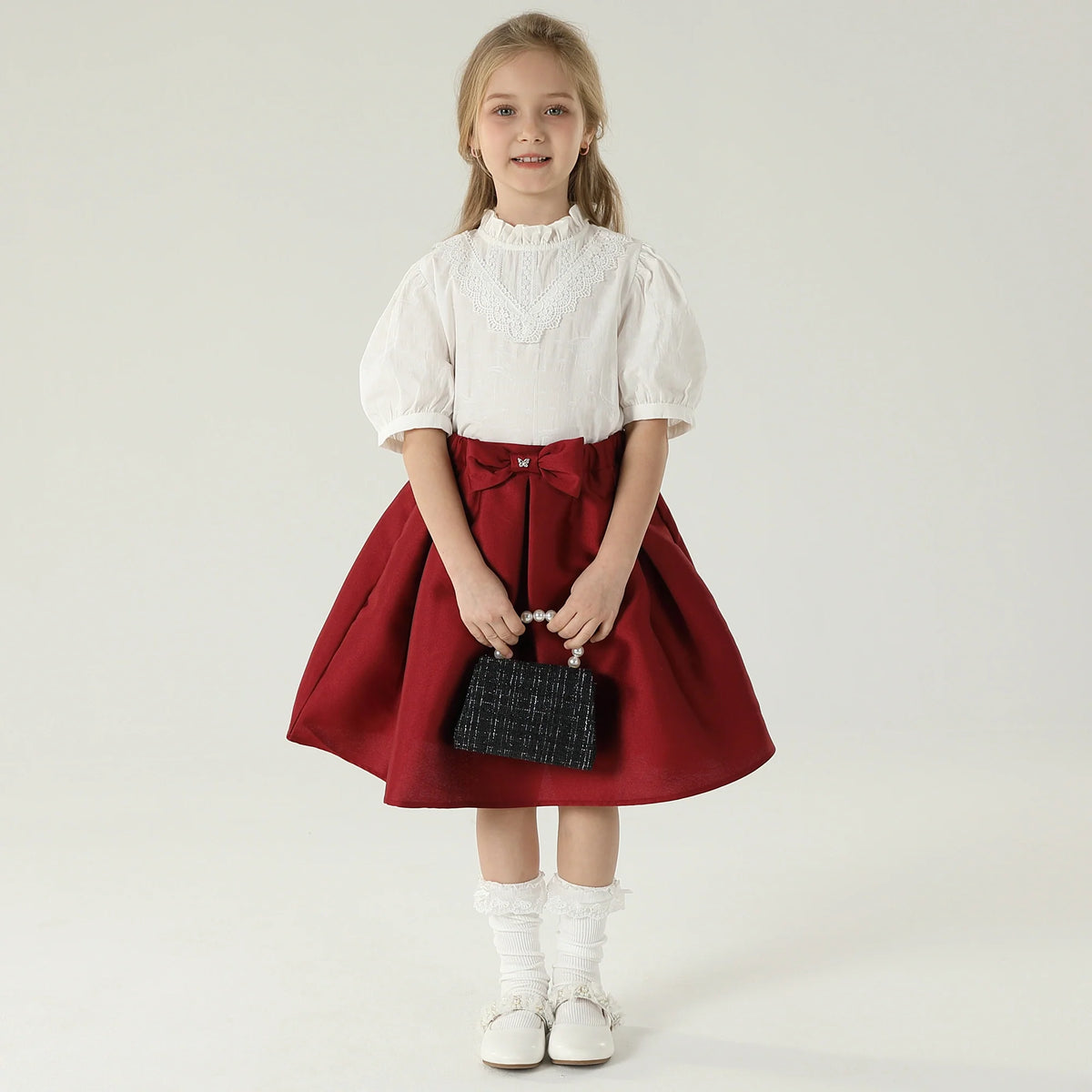 Jacquard Blouse For Girls