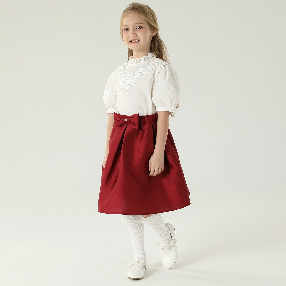 Jacquard Blouse For Girls