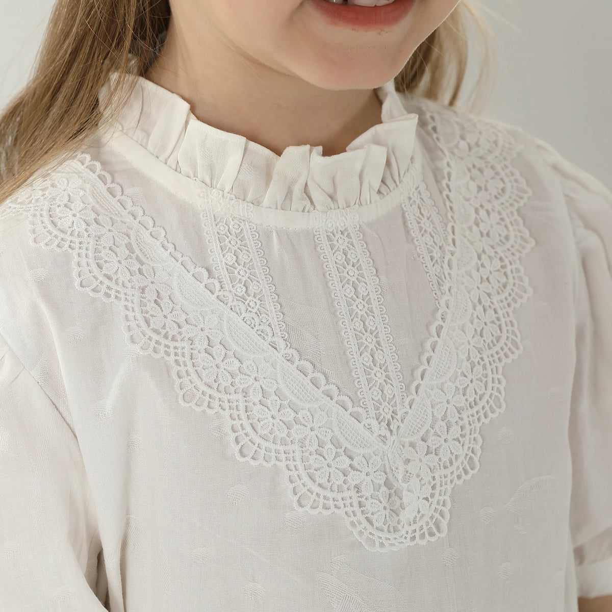 Jacquard Blouse For Girls