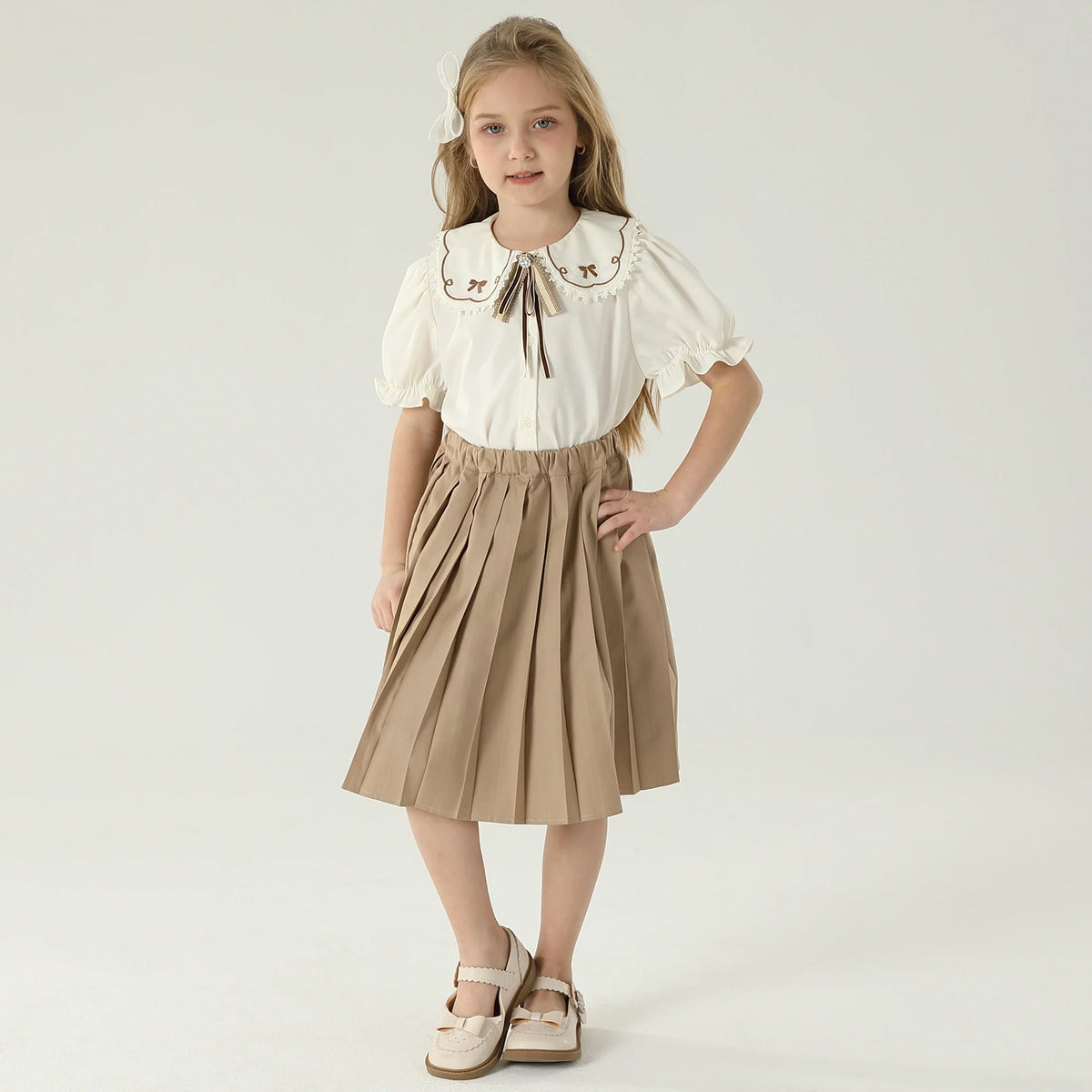 قميص مطرز للبنات