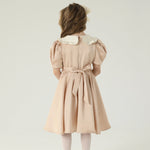 فستان كاجوال مزدوج اللون للبنات