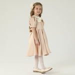 فستان كاجوال مزدوج اللون للبنات