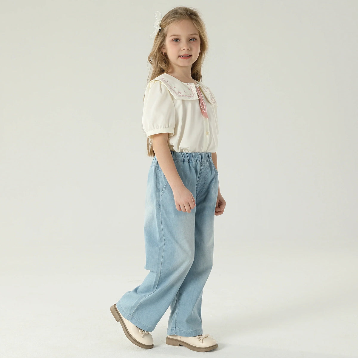 قميص مطرز للبنات