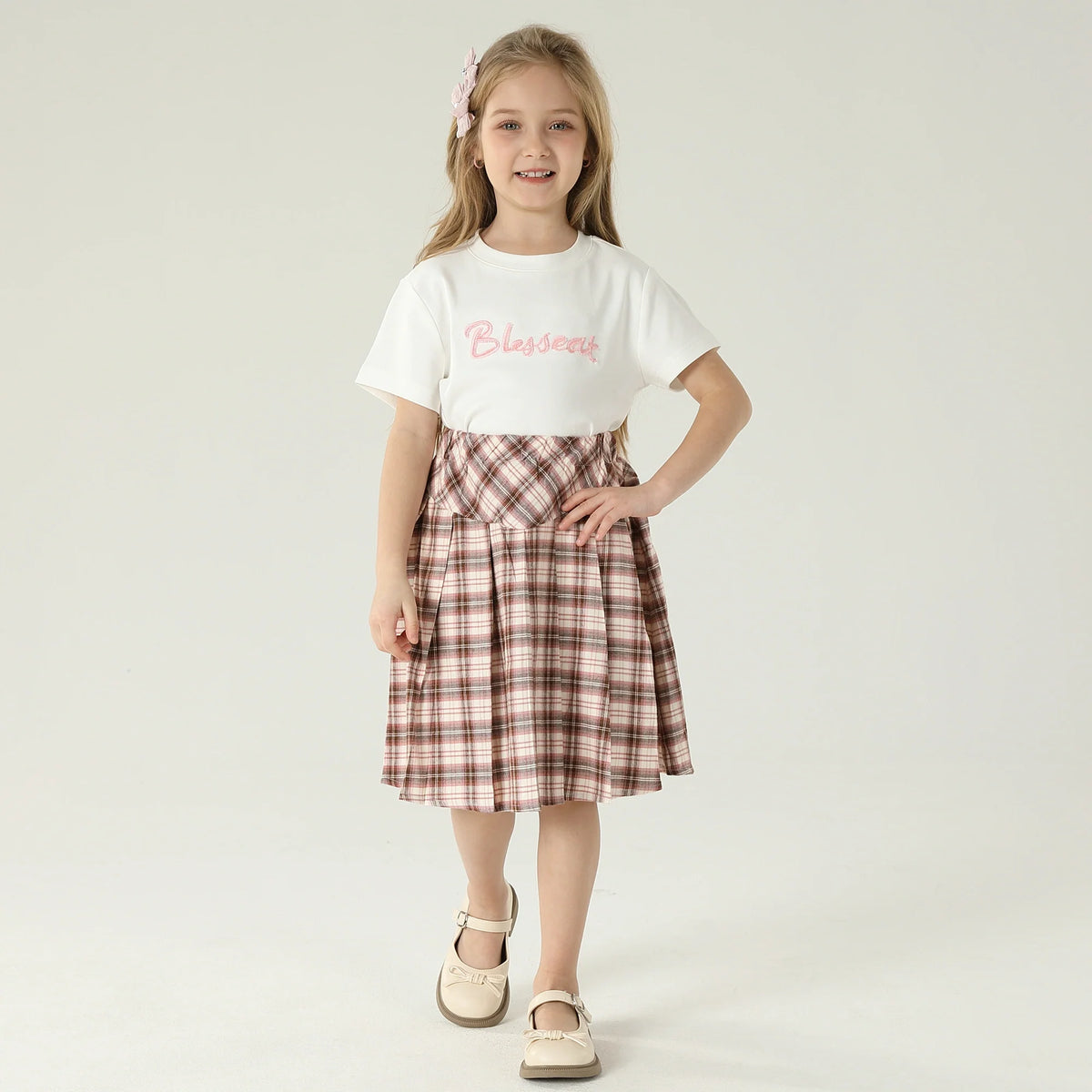 Checked Skirt For Girls