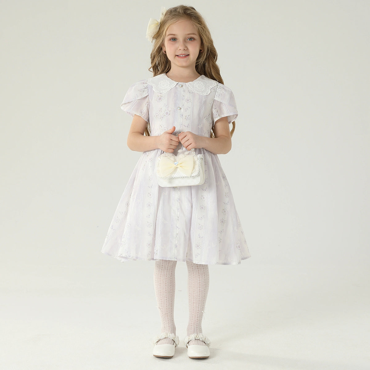 فستان كاجوال بنمط الزهور للبنات