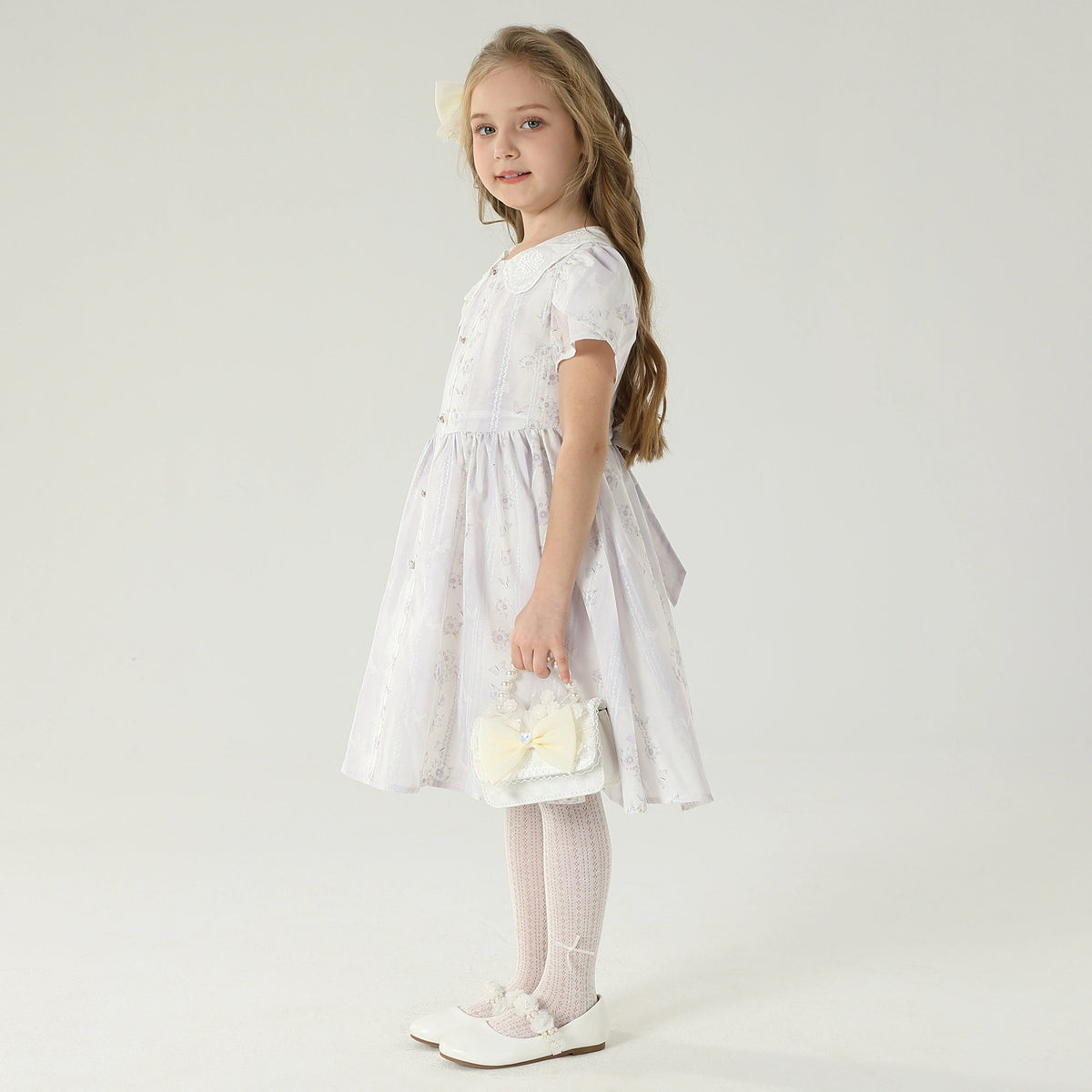 فستان كاجوال بنمط الزهور للبنات