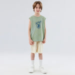 شورت مزين بطباعة للأولاد