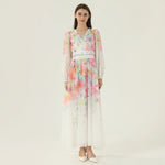 فستان بنمط الزهور للنساء