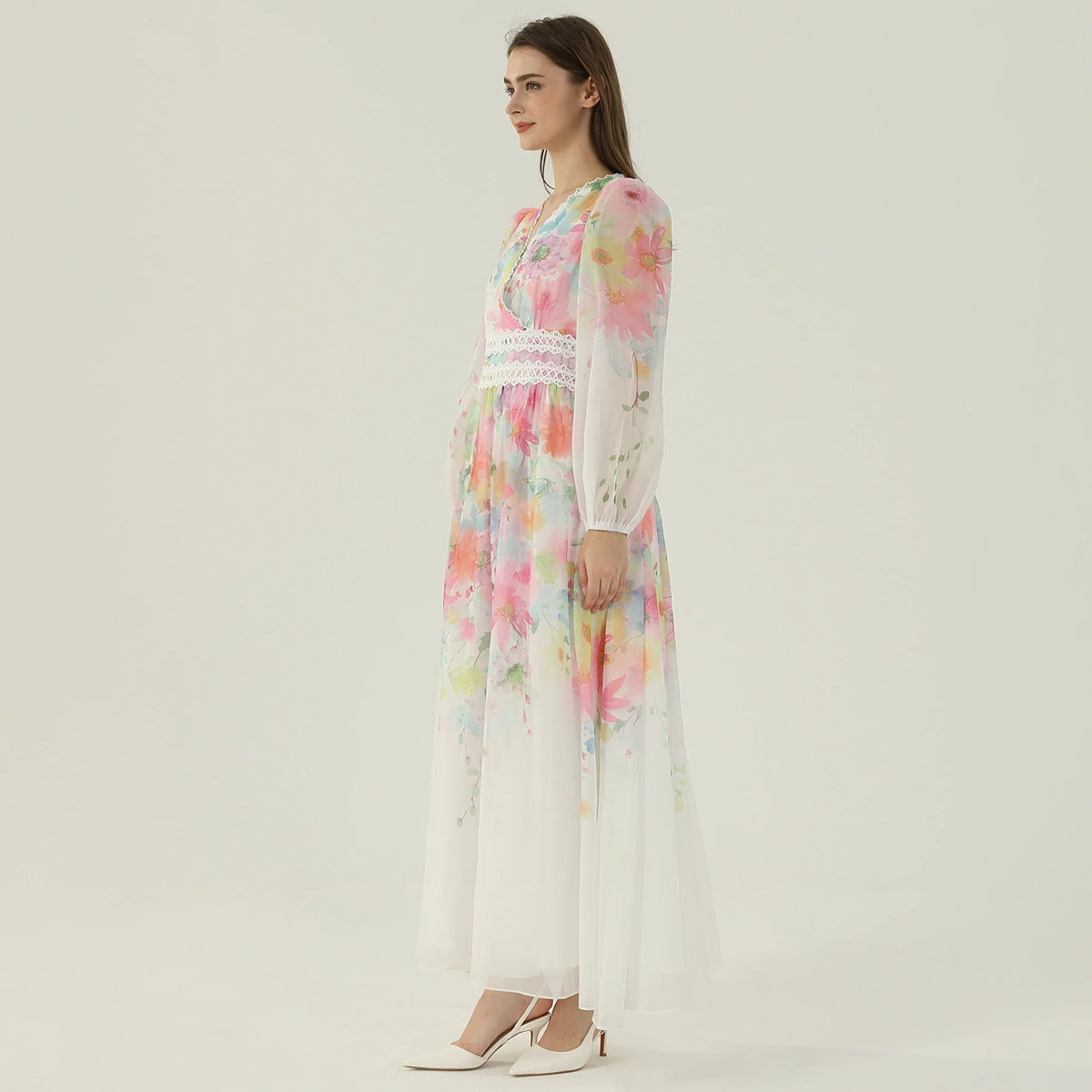 فستان بنمط الزهور للنساء