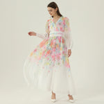 فستان بنمط الزهور للنساء