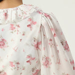 بلوزة بنمط الزهور للنساء