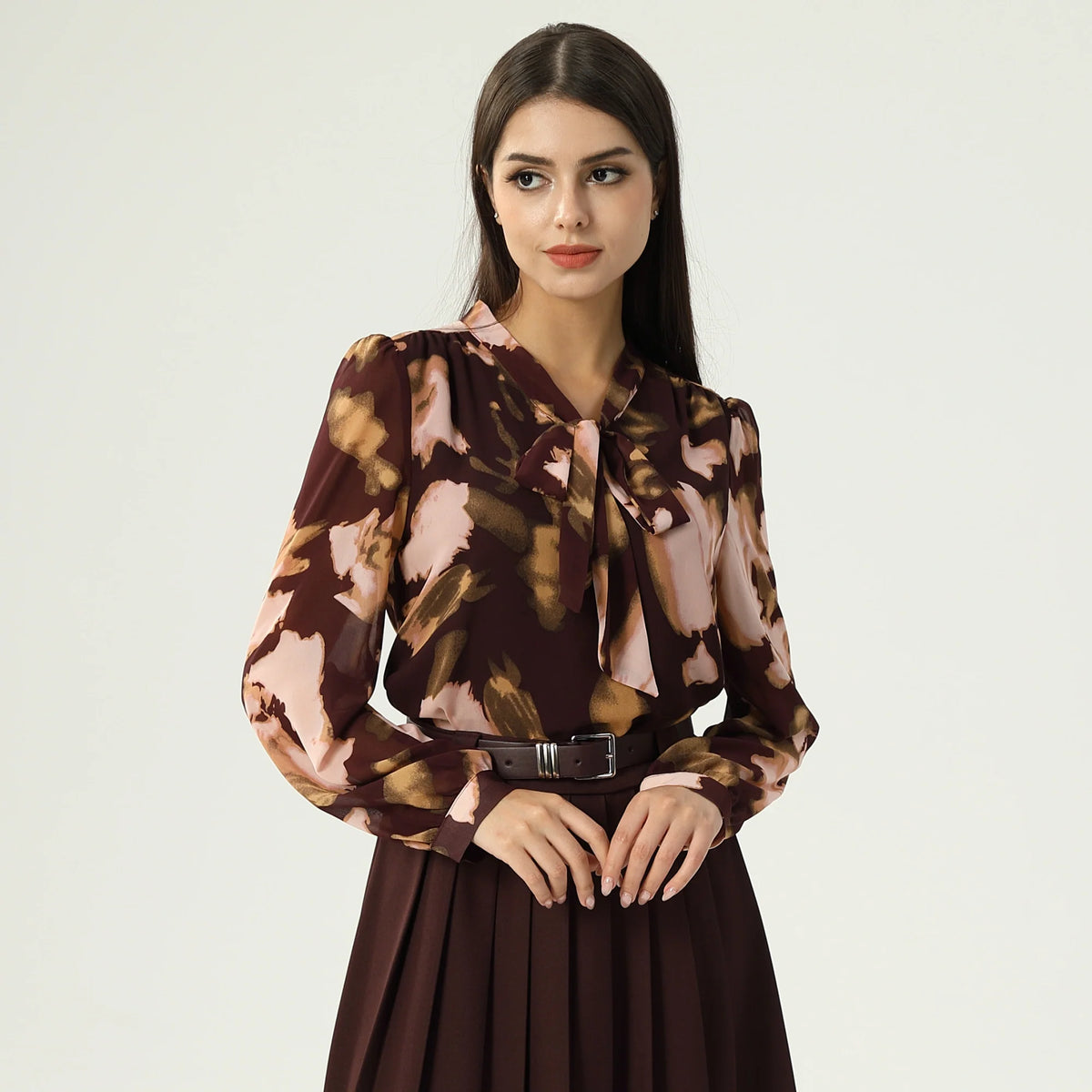 بلوزة مطبوعة للنساء