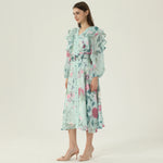 فستان بنمط الزهور للنساء