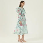 فستان بنمط الزهور للنساء