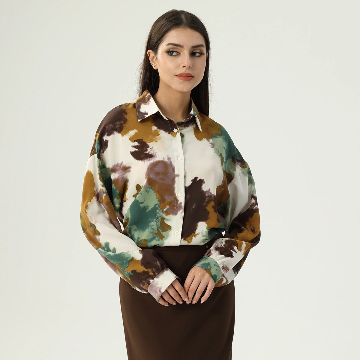 قميص مطبوع للنساء