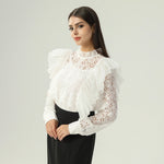 كنزة بتفاصيل كشكش للنساء