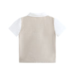 قميص بألوان متداخلة للأولاد المواليد