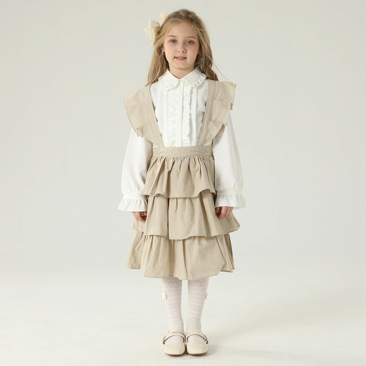 تنورة بحمالات كتف للبنات