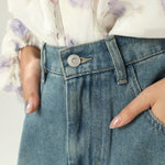 Washed Jeans Skirt For Women