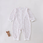 رومبير مزين بزهور للمواليد البنات