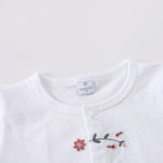 رومبير مزين بزهور للمواليد البنات