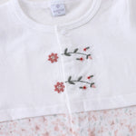 رومبير مزين بزهور للمواليد البنات