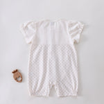 رومبير مزين بزهور للمواليد البنات