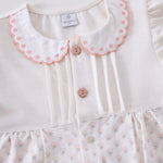 رومبير مزين بزهور للمواليد البنات