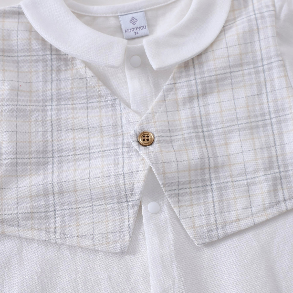 Checked Romper For Baby boy