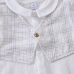 Checked Romper For Baby boy