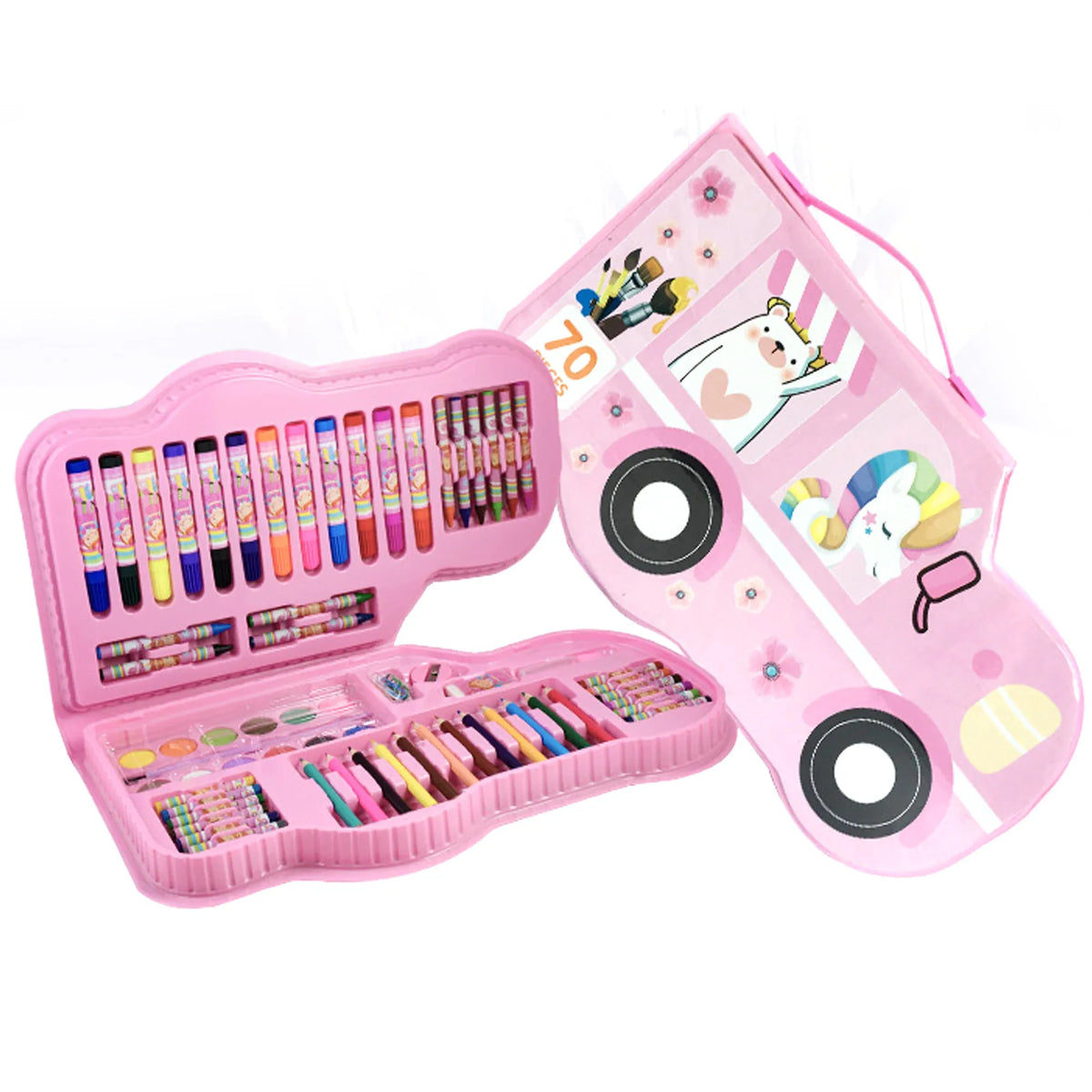 Brush Watercolor Pen Stationery Painting Set 70Pcs Image