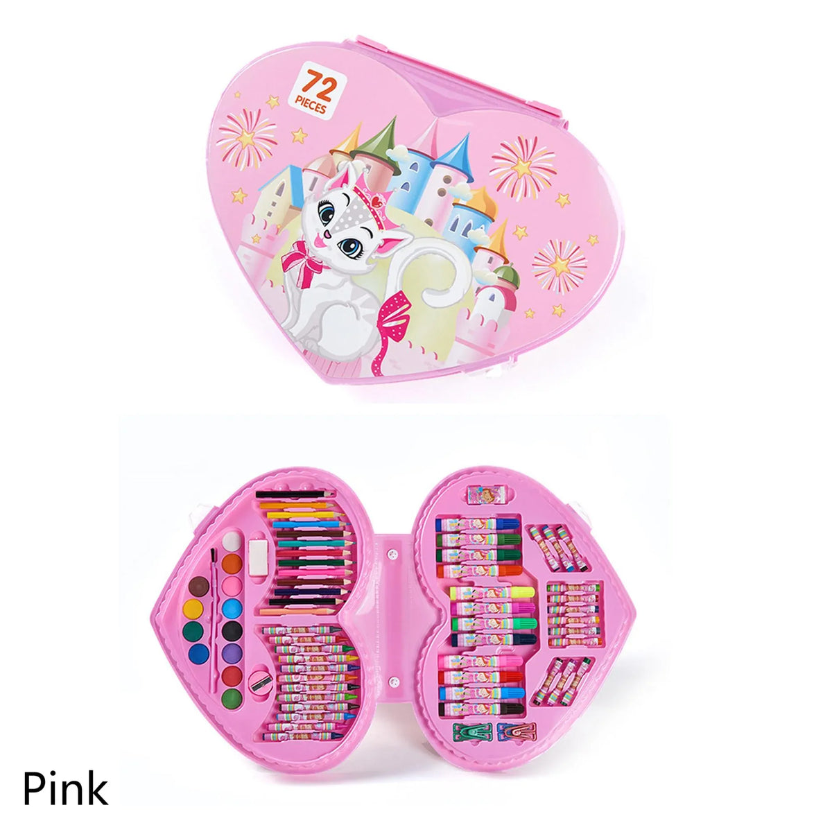 Free Multicolor Brush Watercolor Pen Stationery Painting Set 72Pcs Image