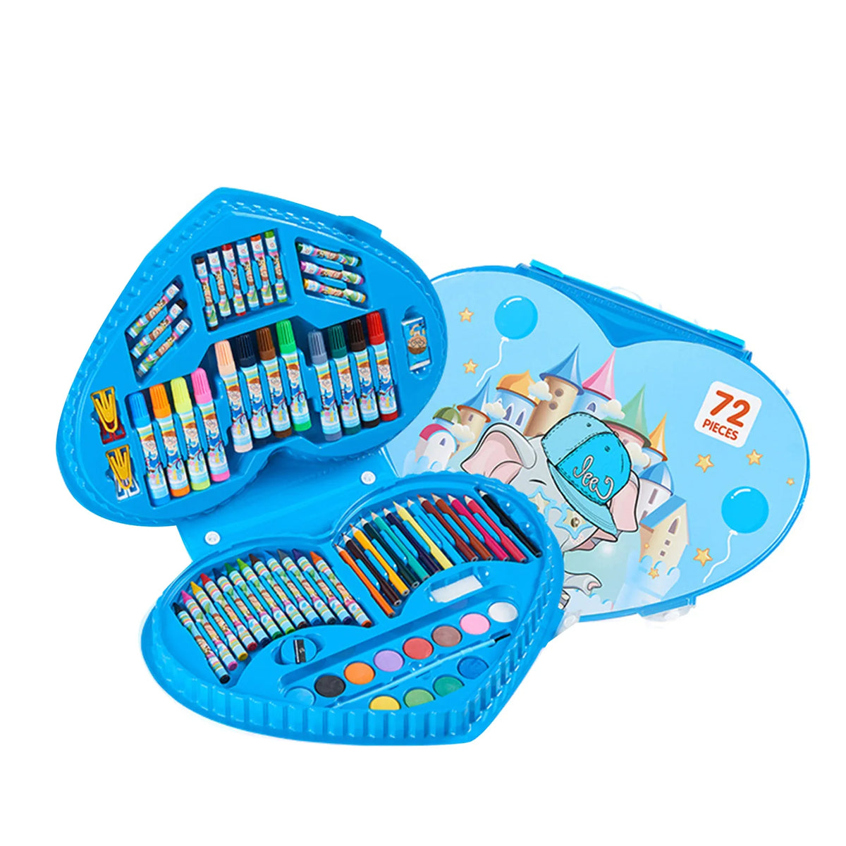 Brush Watercolor Pen Stationery Painting Set 72Pcs Image