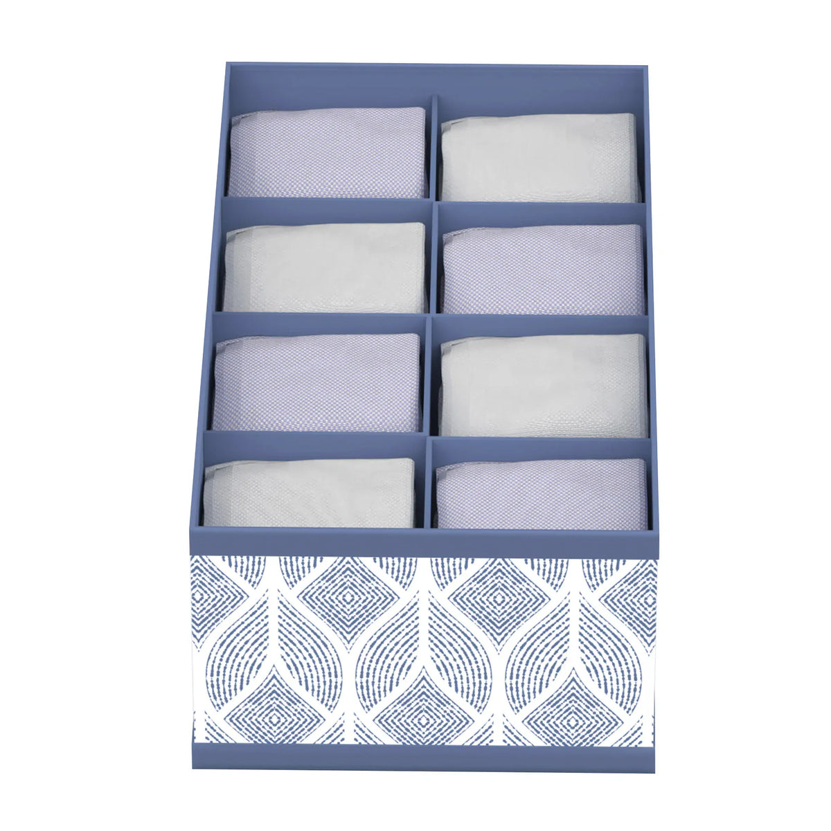 4L Blue Sock Organizer- 8 Grid Image