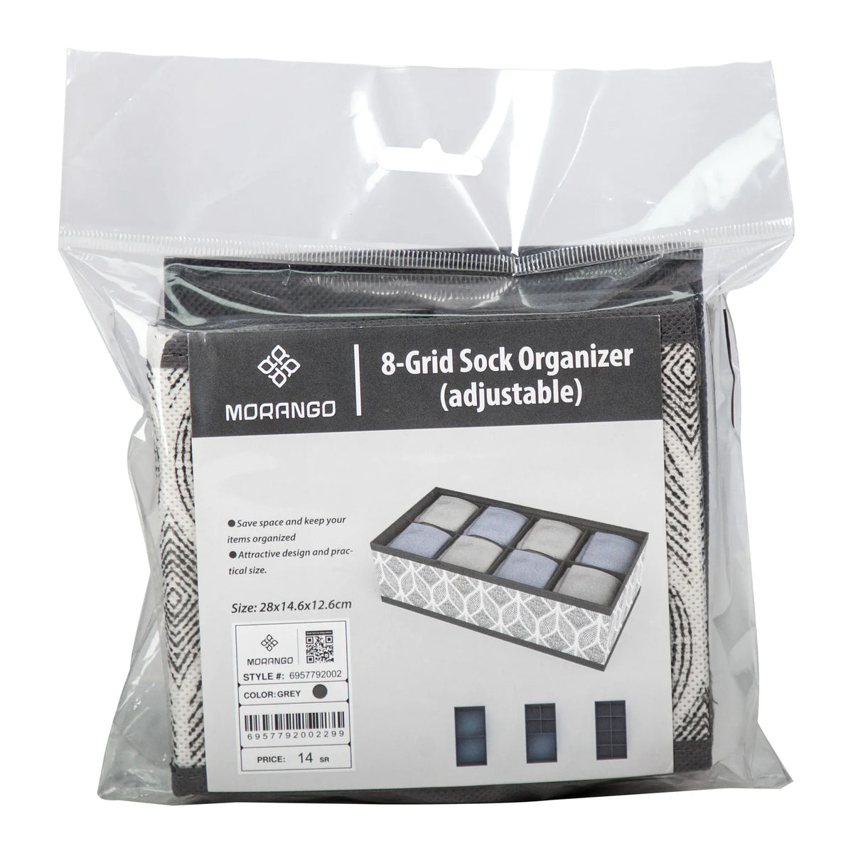 Sock Organizer- 8 Grid Image