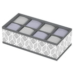 4L Grey Sock Organizer- 8 Grid Image