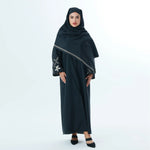 Black Leaves Abaya for Women Image